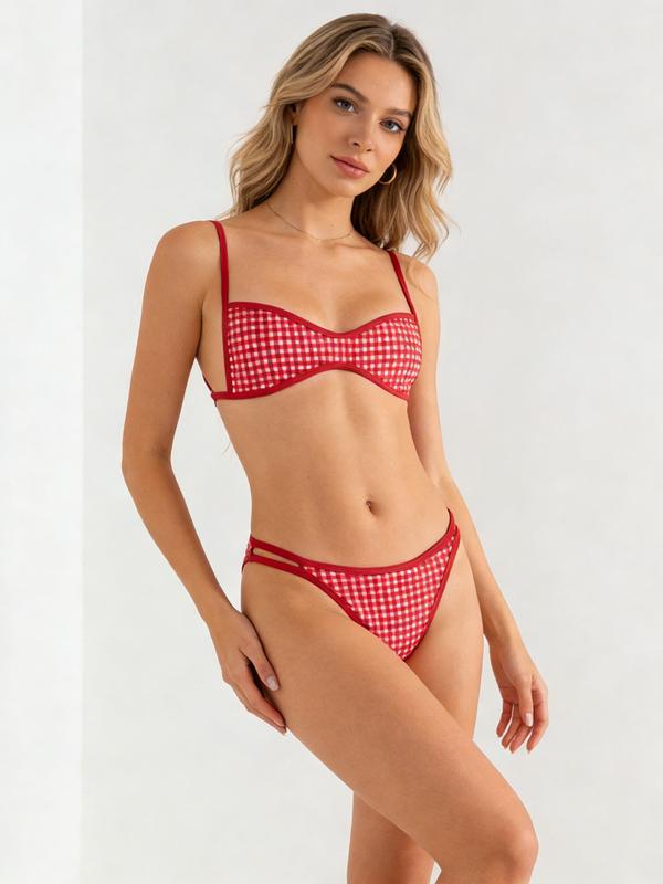 Embroidered Bikini Set