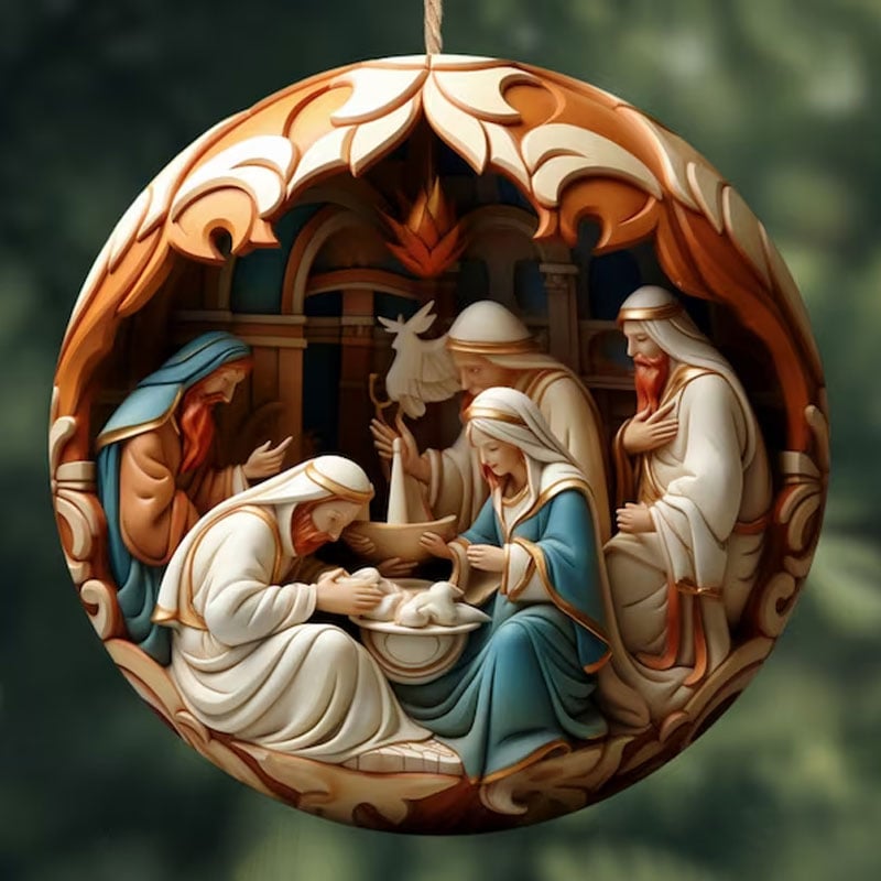 commsmarket-Nativity Christmas ornament