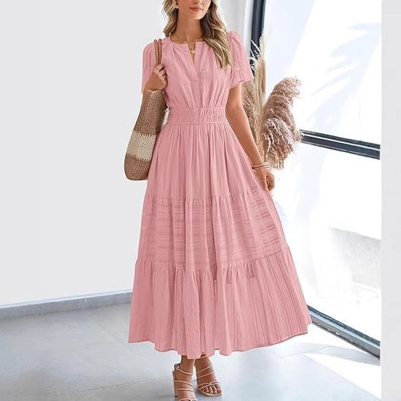 Pleated Maxi Dress
