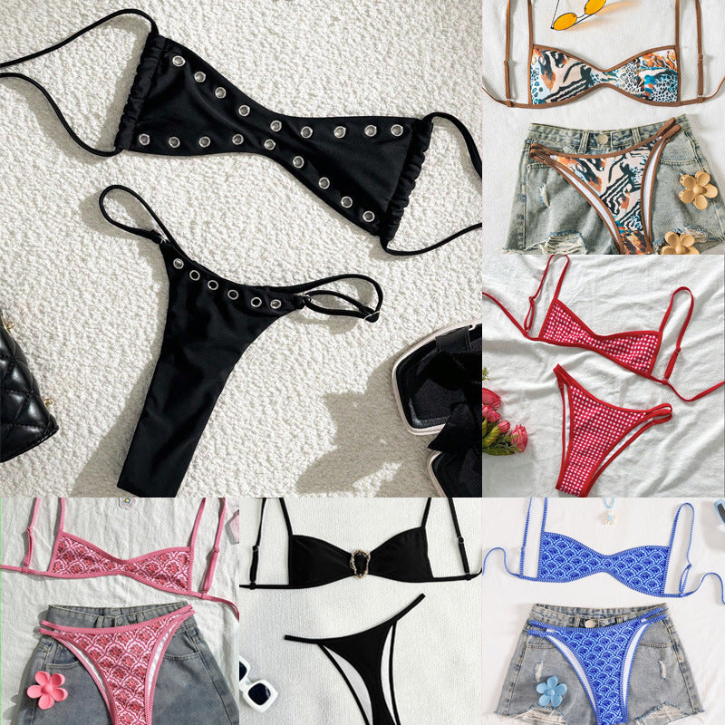 Embroidered Bikini Set