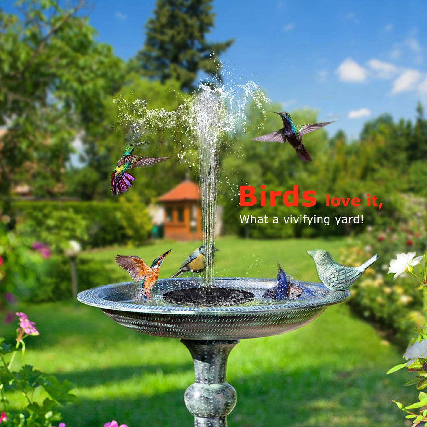 commsmarket-🎁Best Mother's Day Gift Of 2024🎁 - Solar outdoor fountain-The perfect garden decoration