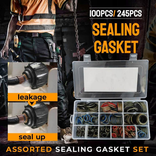 commsmarket-100pcs/ 245pcs Assorted Sealing Gasket Set