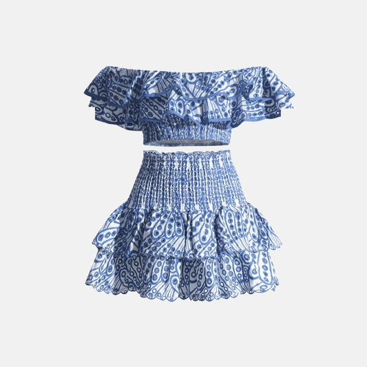 commsmarket-(🔥HOT SALE NOW 47% OFF)One-shoulder short seaside holiday two-piece suit