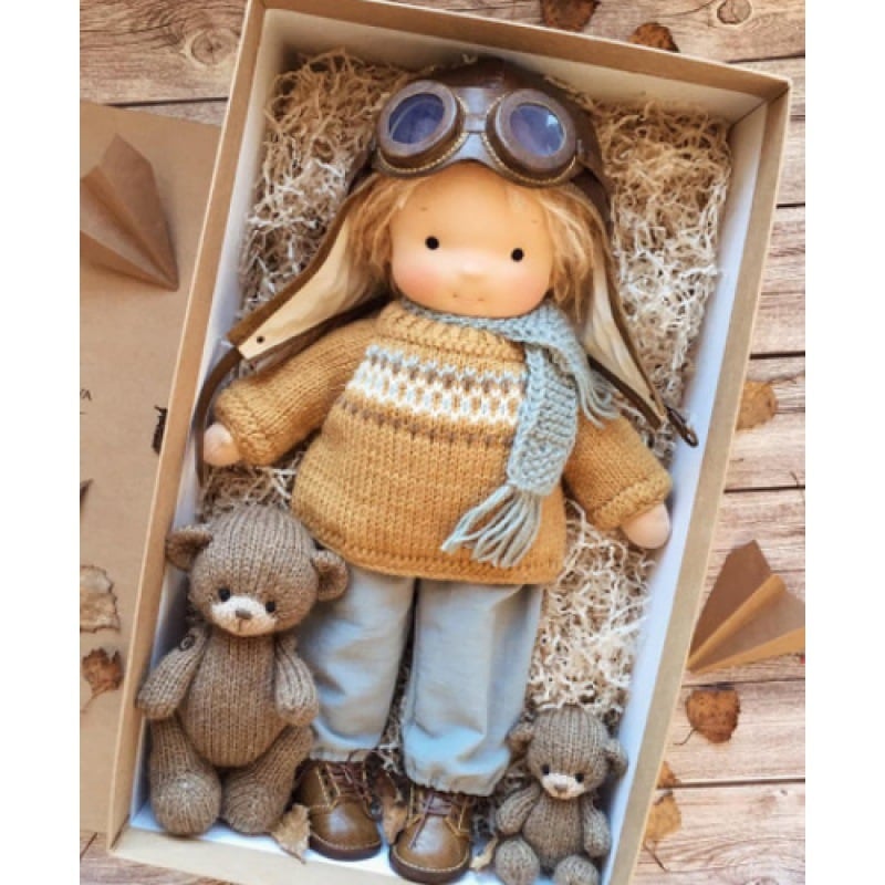 🎁🎁The Best Gift for Kids-Handmade Waldorf Doll👧(Buy2 Free Shipping)