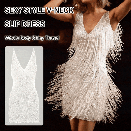commsmarket-Sexy Princess Style V-Neck Slip Dress