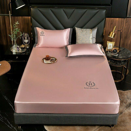 commsmarket-🎁Summer Promotion-Free Pillowcase🎁-Ice Silk Bed Sheet