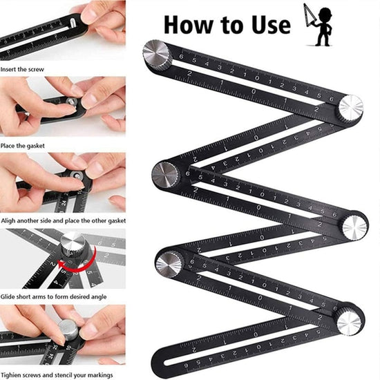 12-fold Multi Angle Measuring Ruler – Commsmarket.com