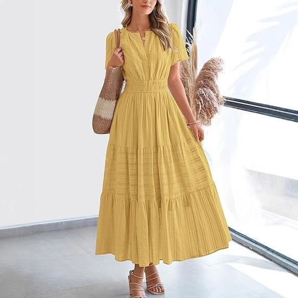 Pleated Maxi Dress