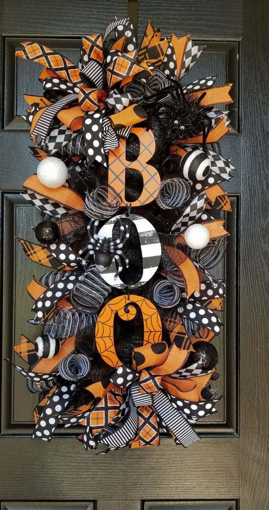 commsmarket-Halloween Swag Wreath Fall Wreath-HOT SALE