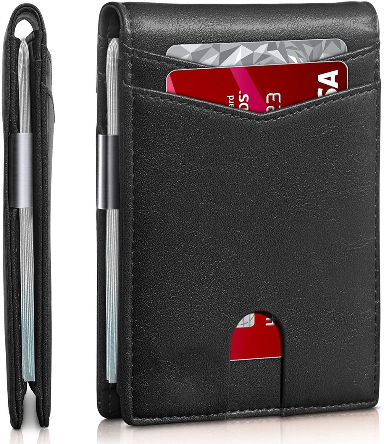 commsmarket-Elegant Anti-Theft Leather Wallet for Business Men