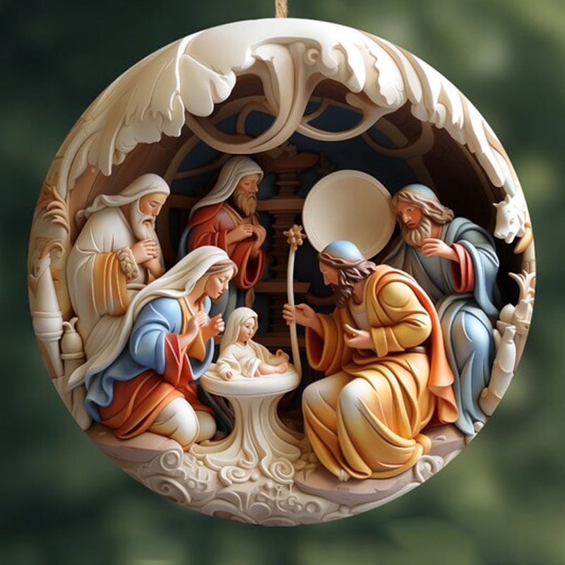 commsmarket-Nativity Christmas ornament