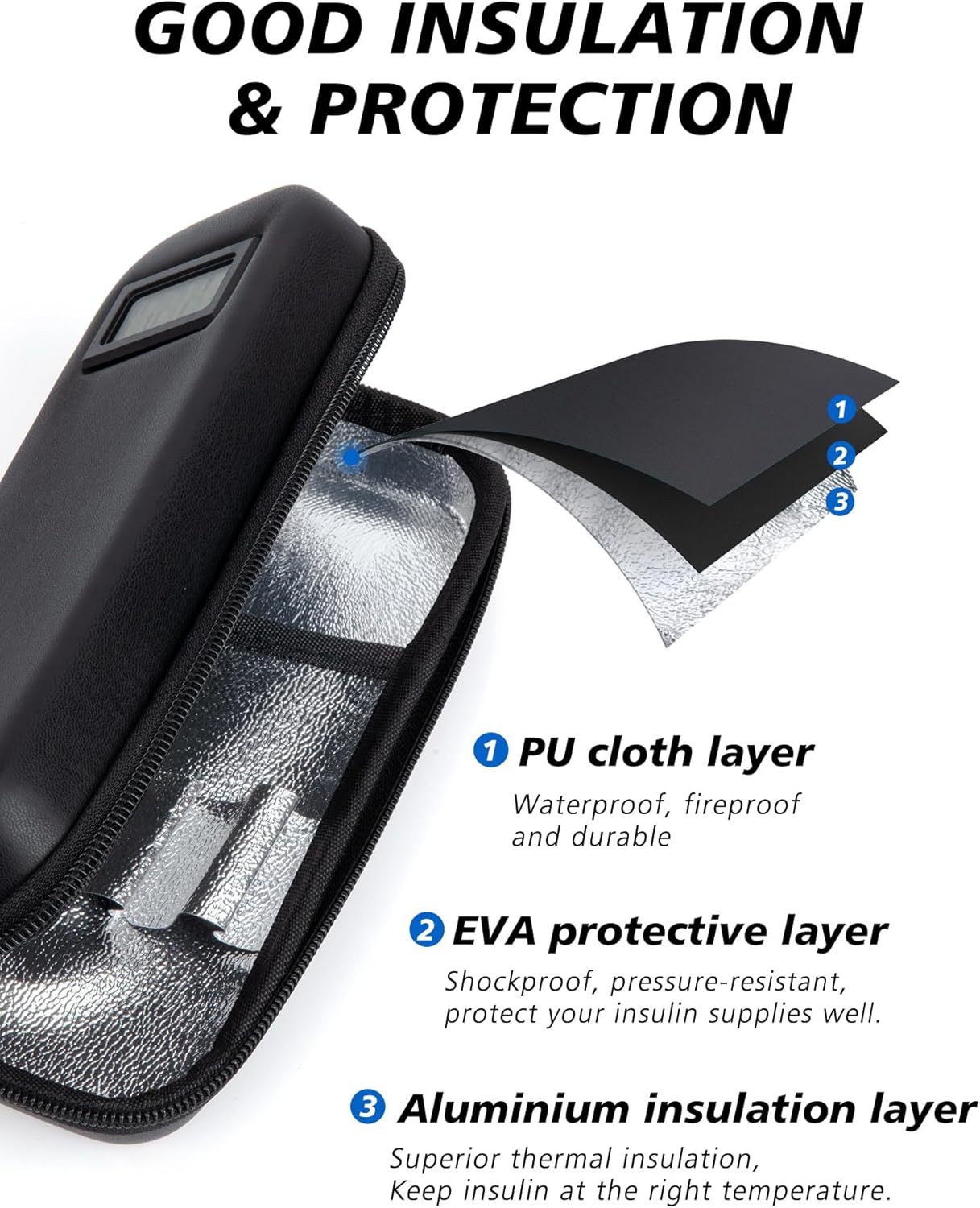 💉 Travel Worry-Free - ✨ Insulin Cooler Travel Case - For Safe, Cool Storage Anywhere!