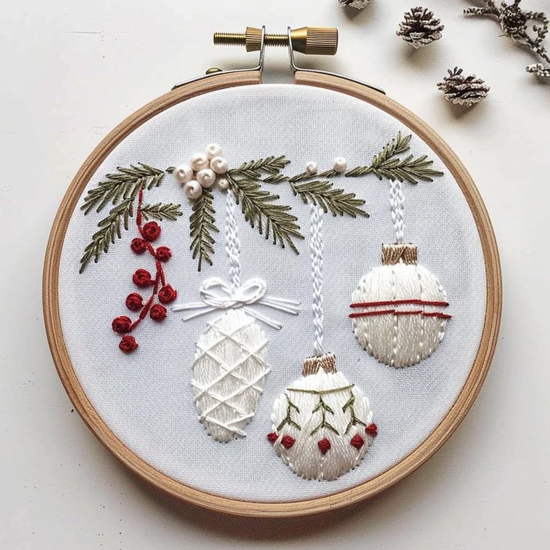 Christmas Embroidery KIT