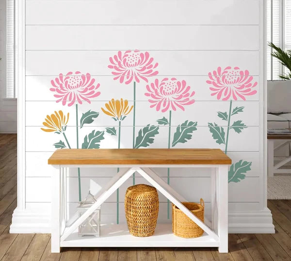 commsmarket-🔥DIY decoration🌻-Garden Fence Large Flower Stencils