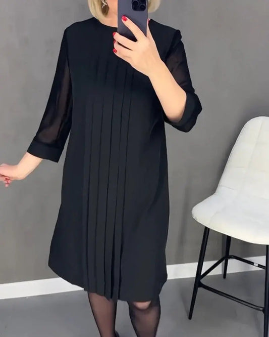 commsmarket-New Straight Medium Sleeve Dress