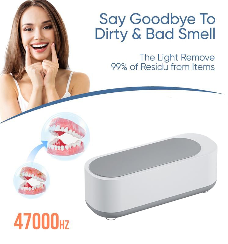 Ultrasonic Cleaner with Sterilization – Professional Jewelry & Eyewear Cleaning Machine, Portable for Home & Office
