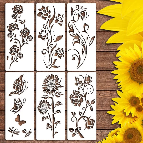 commsmarket-🔥DIY decoration🌻-Garden Fence Large Flower Stencils