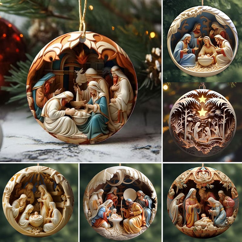 commsmarket-Nativity Christmas ornament