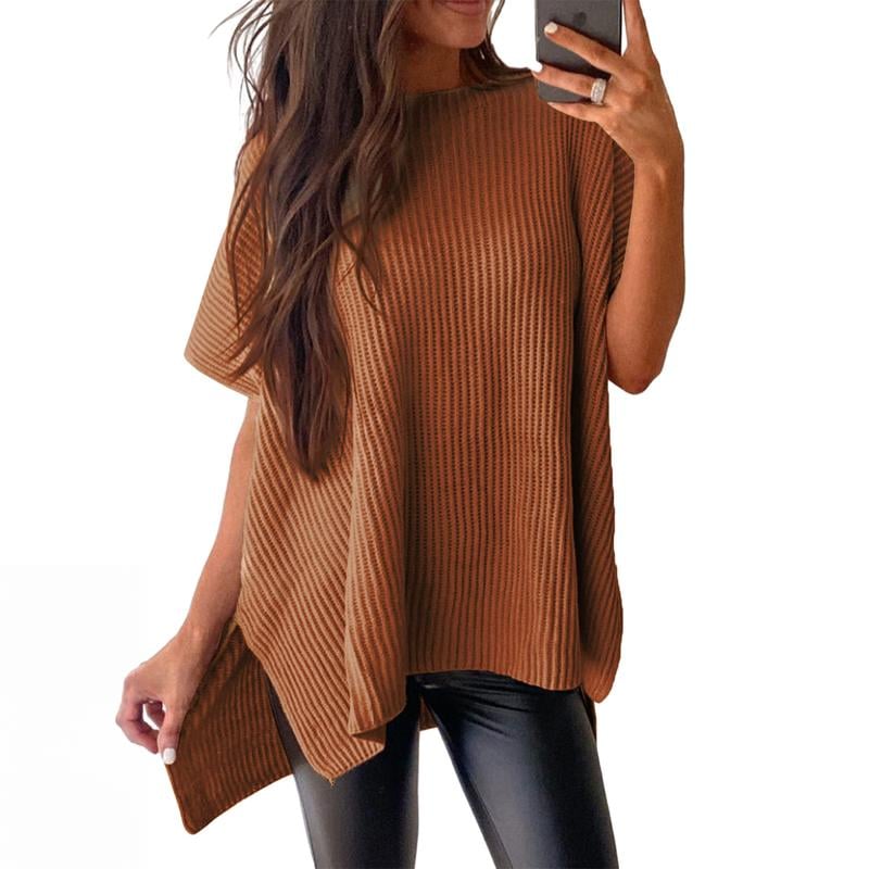 🔥Loose-Fit Crewneck Knit Pullover Top