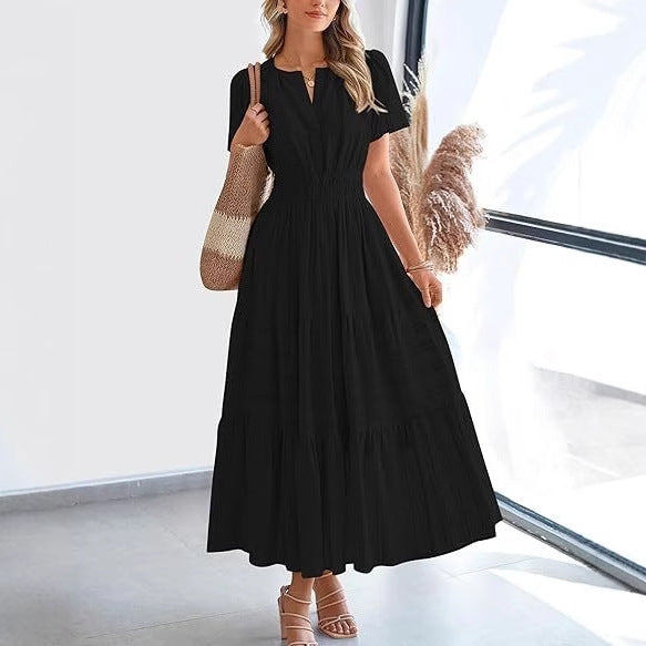 Pleated Maxi Dress
