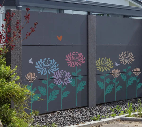 commsmarket-🔥DIY decoration🌻-Garden Fence Large Flower Stencils