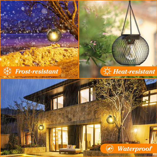 commsmarket-Solar Outdoor Lights Upgraded Hanging Lantern