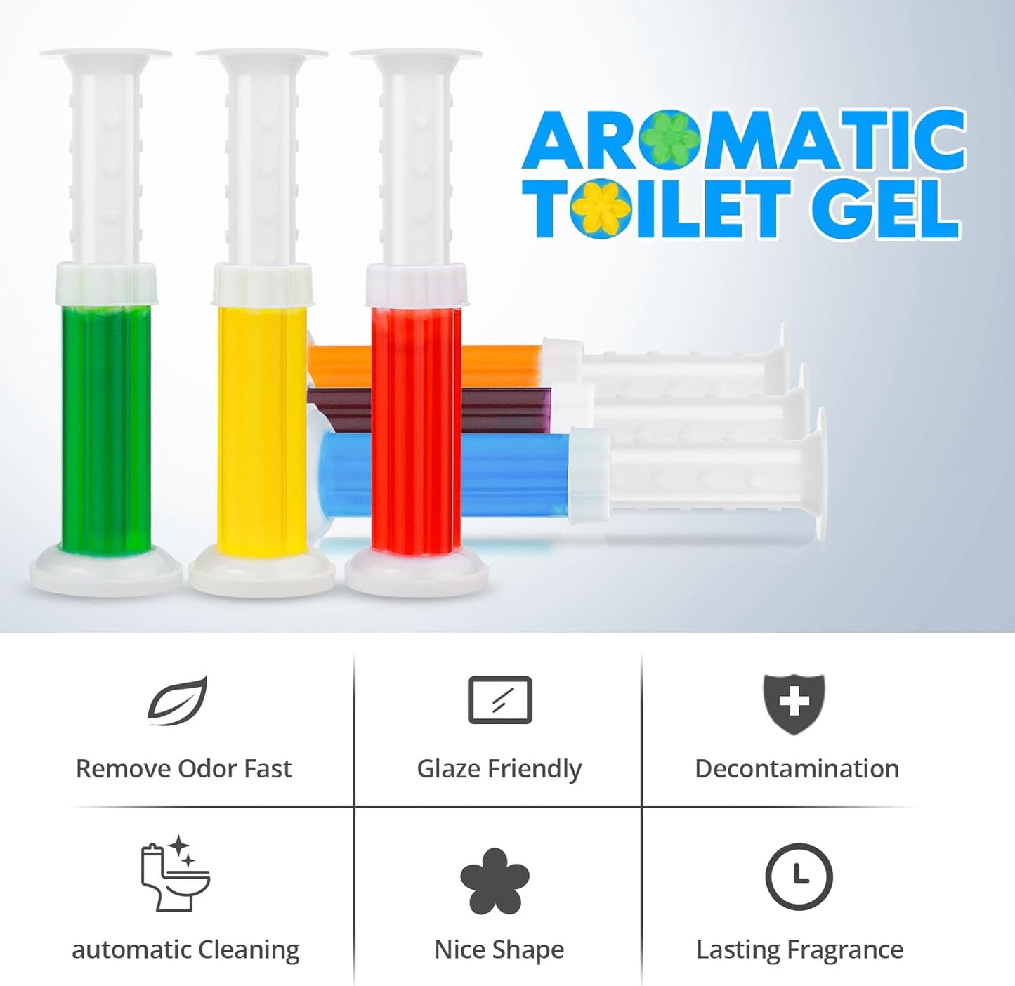 🔥🚽72 Flowers Toilet Cleaner Gel Stamp