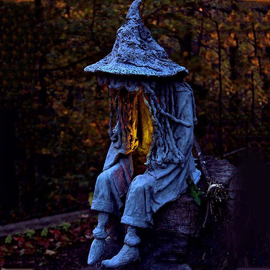 commsmarket-Halloween Witch Ghoul Solar Energy Lamp