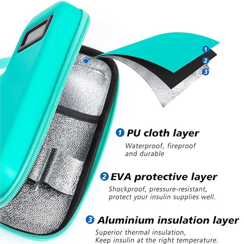 💉 Travel Worry-Free - ✨ Insulin Cooler Travel Case - For Safe, Cool Storage Anywhere!