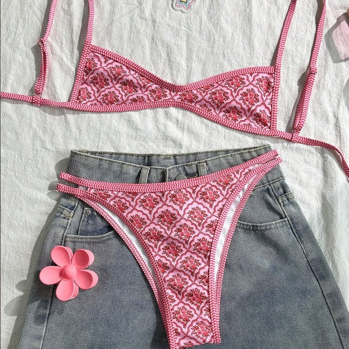 Embroidered Bikini Set