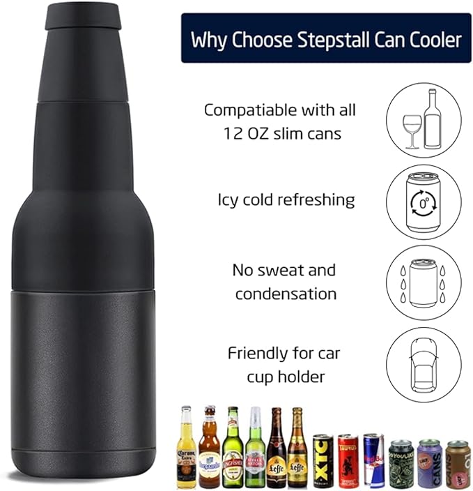 commsmarket-Beer Bottle and Can Cooler with Beer Opener