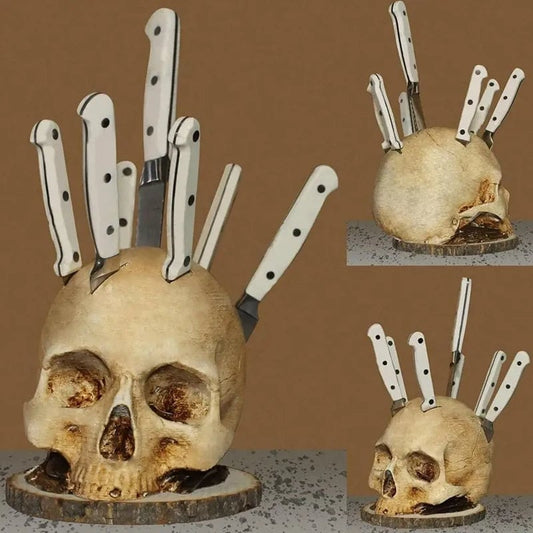 commsmarket-Gothic Skull Knife Holder