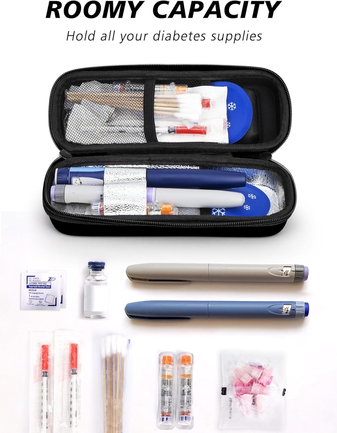 💉 Travel Worry-Free - ✨ Insulin Cooler Travel Case - For Safe, Cool Storage Anywhere!
