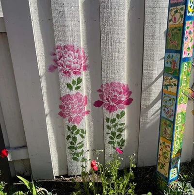 commsmarket-🔥DIY decoration🌻-Garden Fence Large Flower Stencils