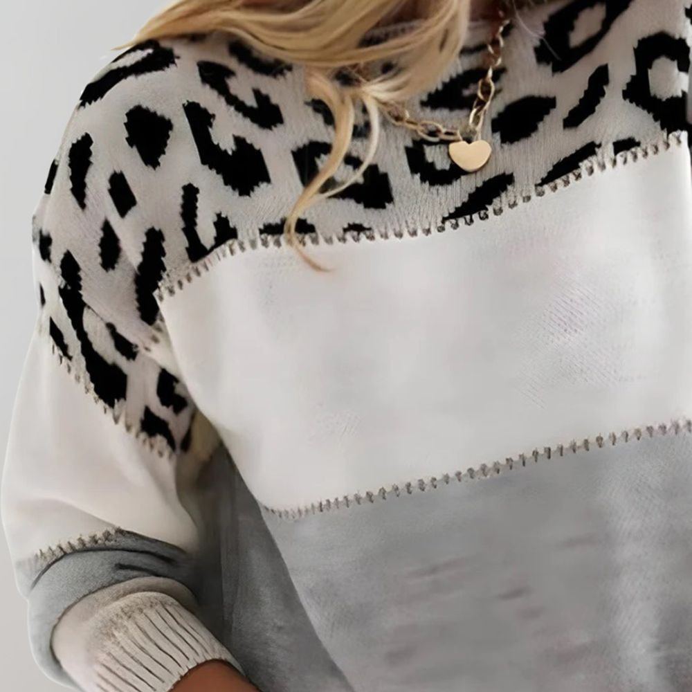 Patterned Knit Sweater