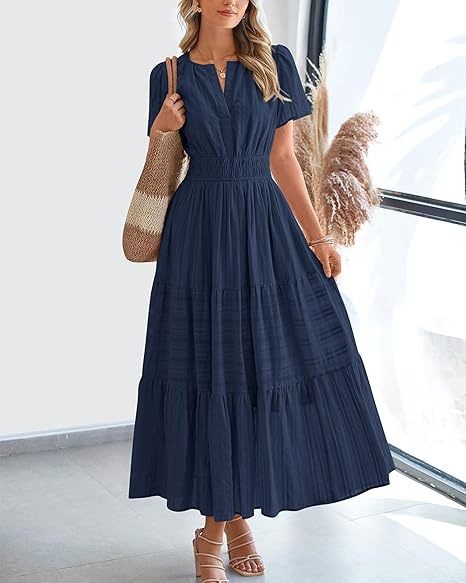 Pleated Maxi Dress