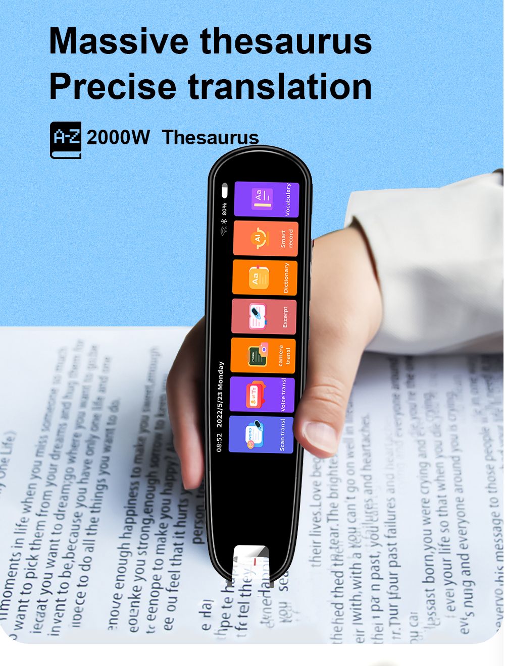 commsmarket-Accurate 112 language translation scanning reading pen