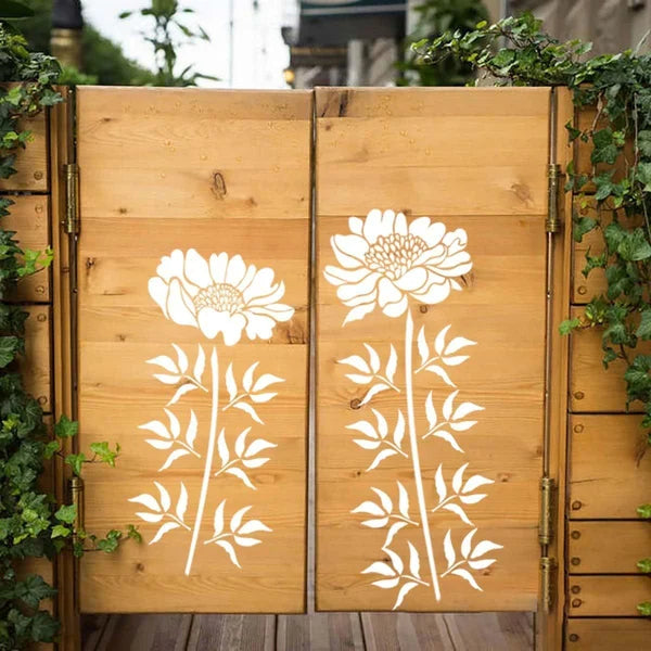 commsmarket-🔥DIY decoration🌻-Garden Fence Large Flower Stencils