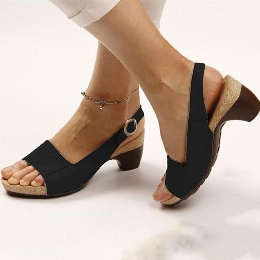 commsmarket-Comfortable Elegant Low Chunky Heel Shoes