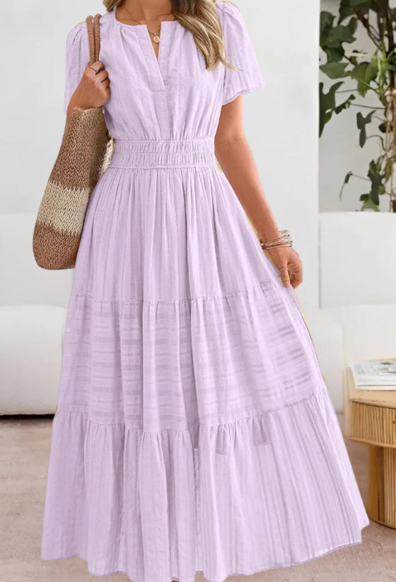 Pleated Maxi Dress