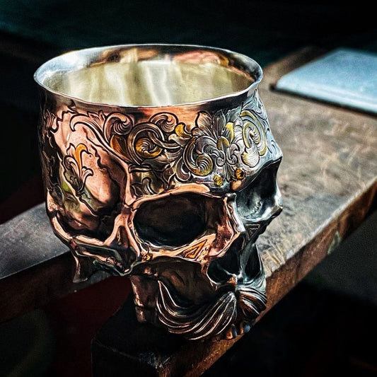 commsmarket-Holy Grail of life - Handmade Silver Wine Cup