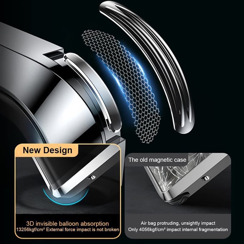 Magnetic Double-sided Tempered Glass Case