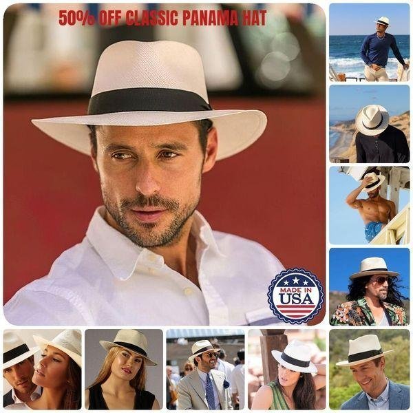 commsmarket-🔥Promotion🔥--🌿Classic Panama Hat-Handmade In Ecuador