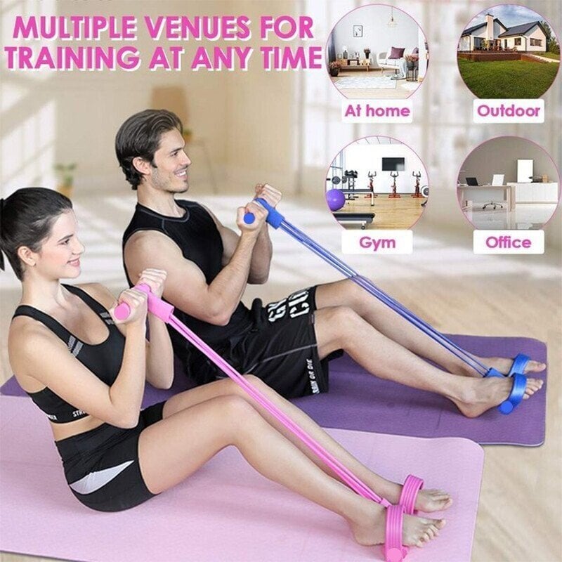 commsmarket-49% OFF🔥32 Fitness Resistance Bands-4 Tube Pedal Ankle Puller