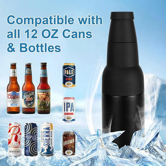 commsmarket-Beer Bottle and Can Cooler with Beer Opener