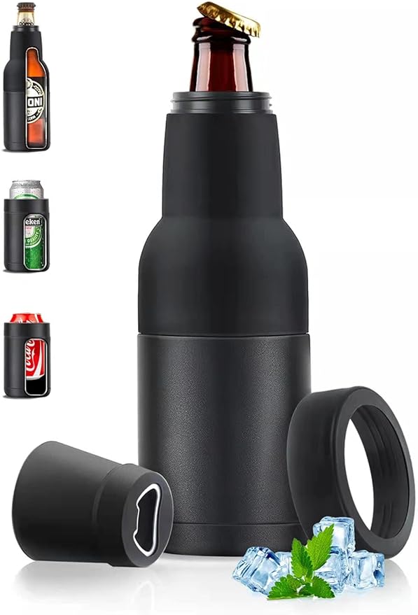 commsmarket-Beer Bottle and Can Cooler with Beer Opener