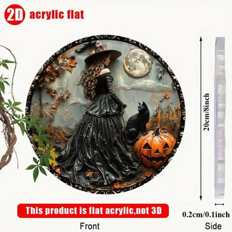 🧙‍♀️Beautiful Witch - Personalized Witch Window Hanging Suncatcher Ornament