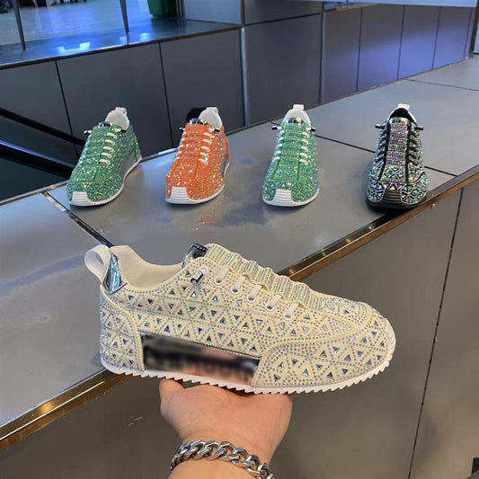 commsmarket-👟Diamond-encrusted Sneakers for Men -  Buy two and get free shipping!